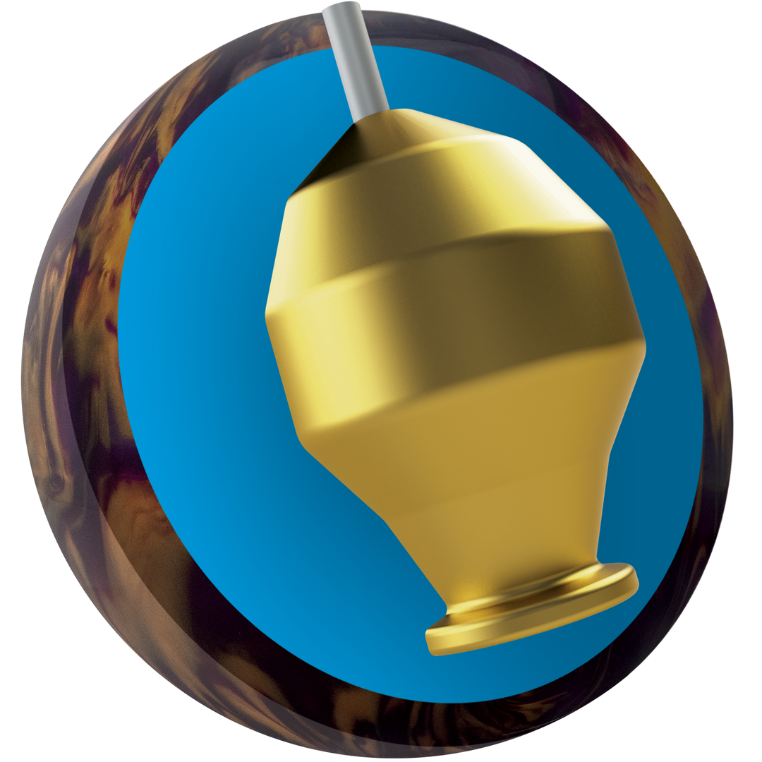 Fireball Purple Gold core for 16 to 14 pound bowling balls.