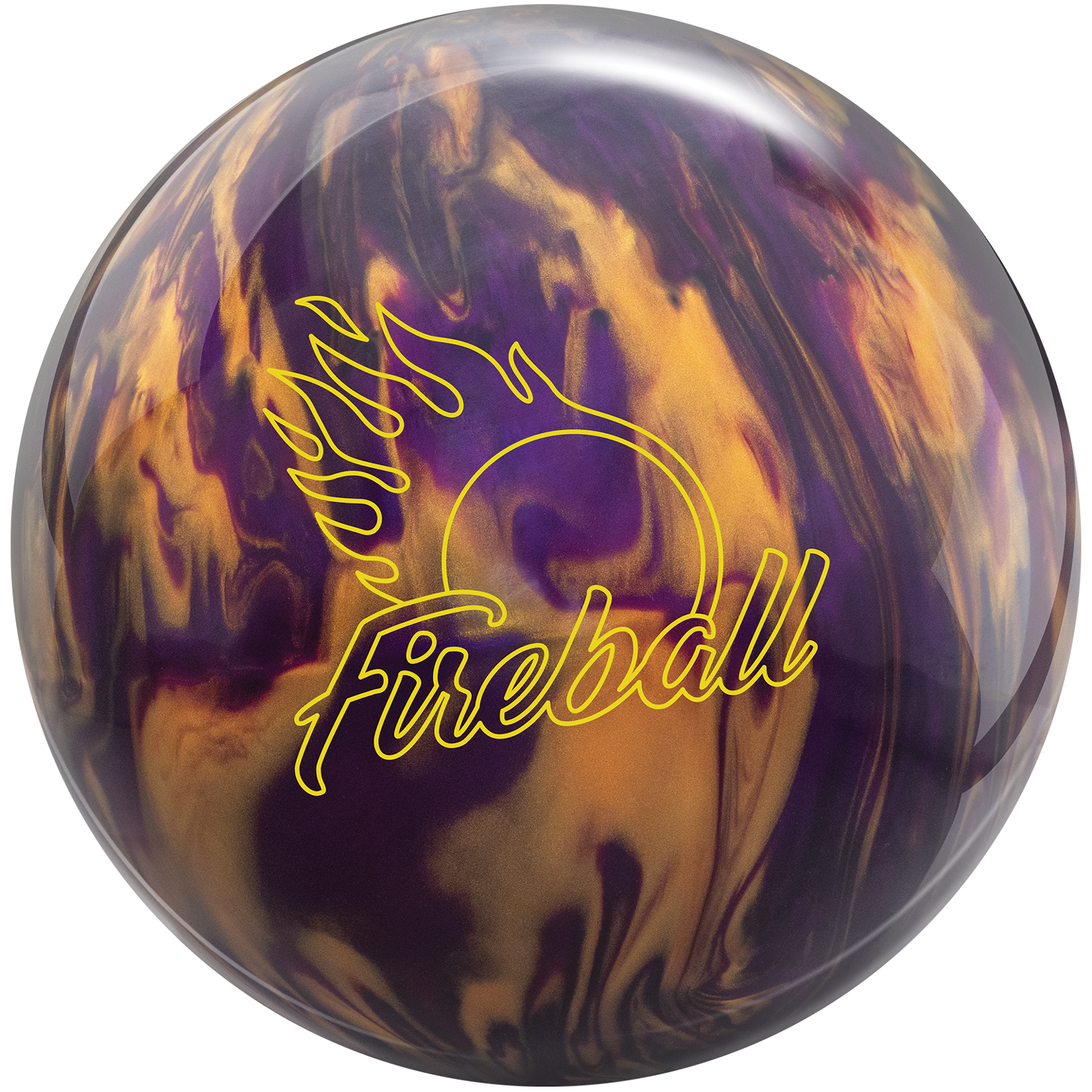 【予約】 Fireball Purple Bowling Ebonite – Gold / ボール