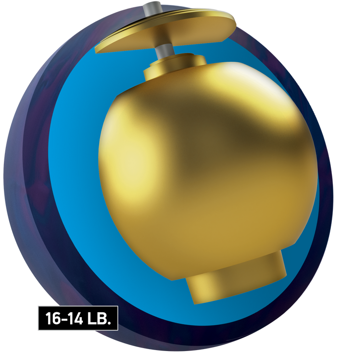 Game Breaker 5 Pearl core for 16 to 14 pound bowling balls.