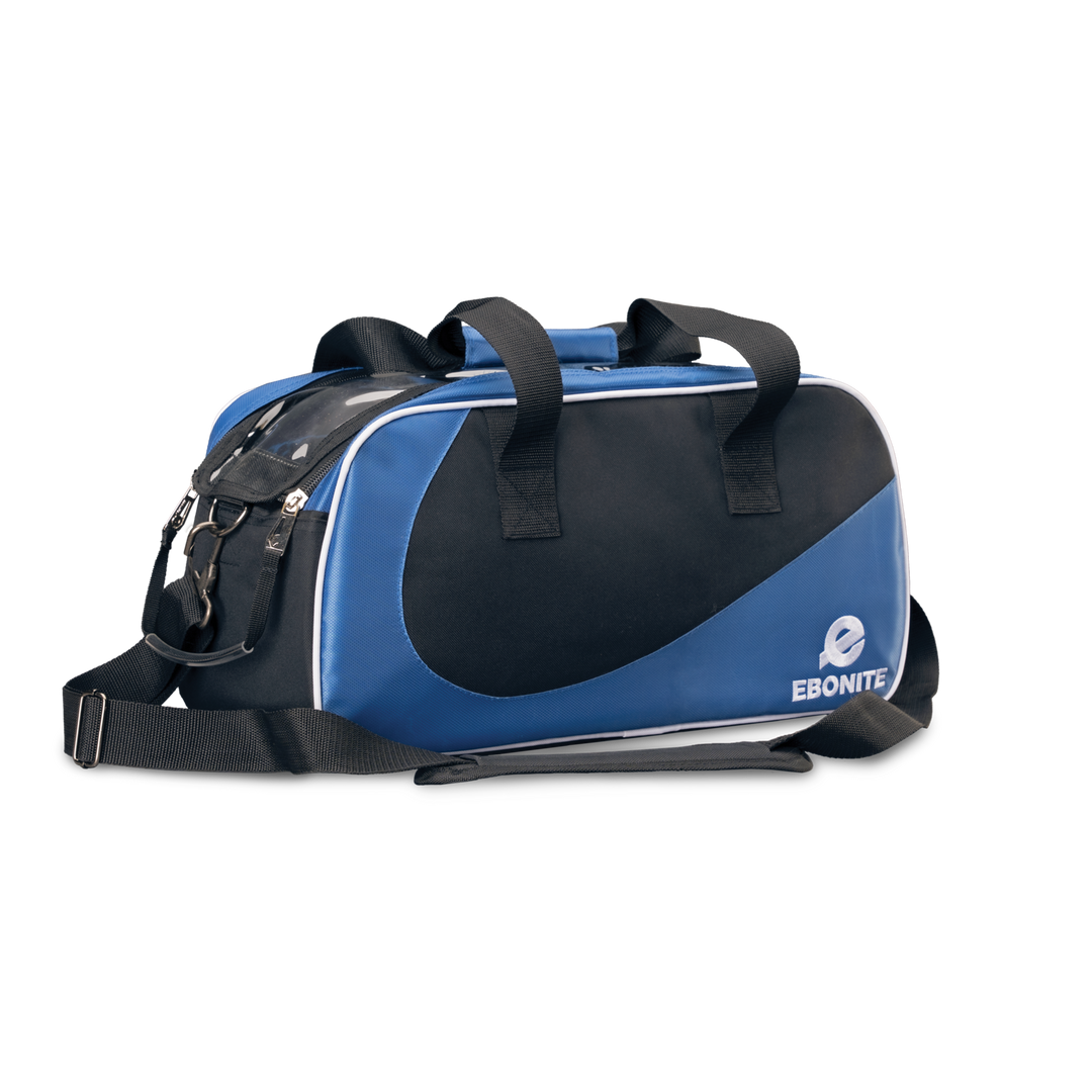 Ebonite Double Tote in Blue and Black