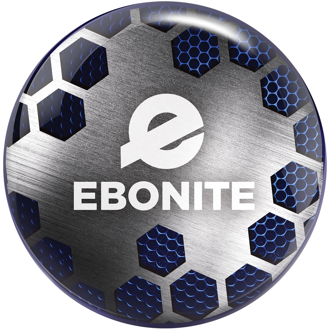 Front of the Ebonite Viz-A-Ball bowling ball