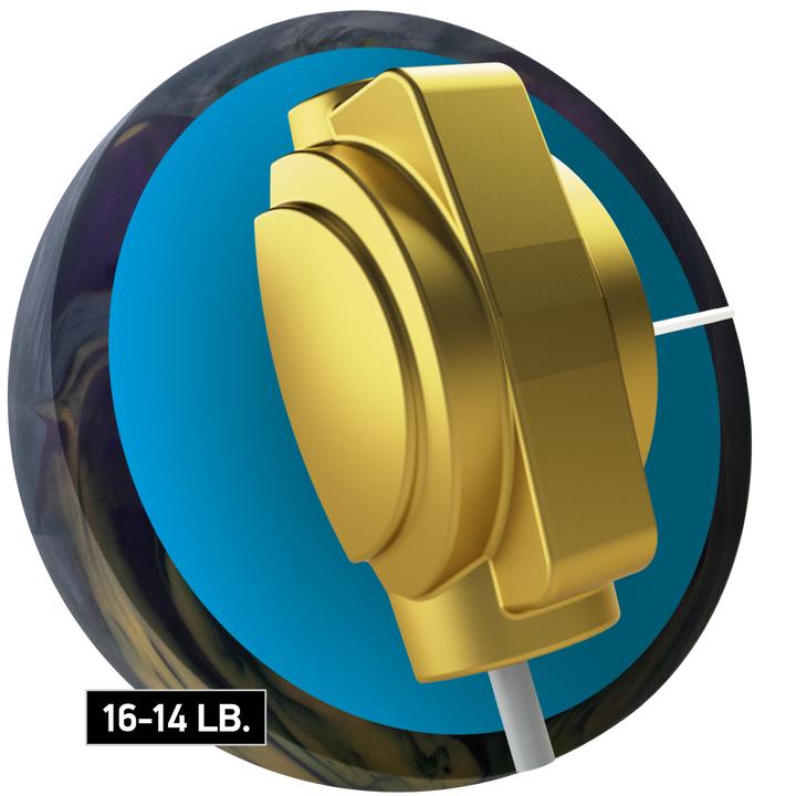 The Entity Pearl core for sixteen to fourteen pound bowling balls.