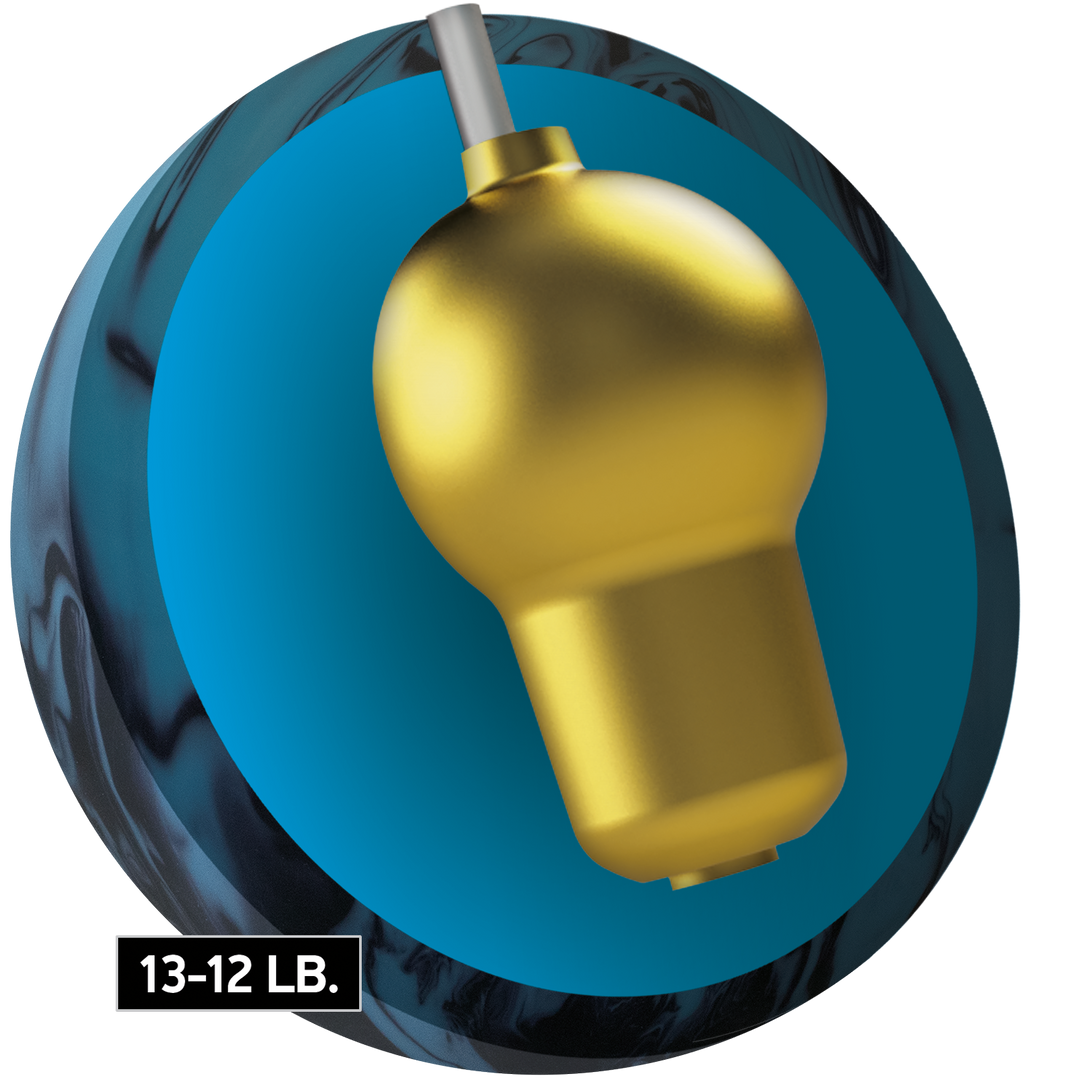 The Game Breaker 5 Hybrid core for thirteen to twelve pound bowling balls.