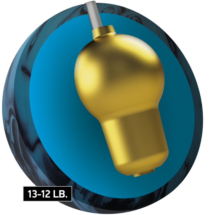 The Game Breaker 5 Hybrid core for thirteen to twelve pound bowling balls.
