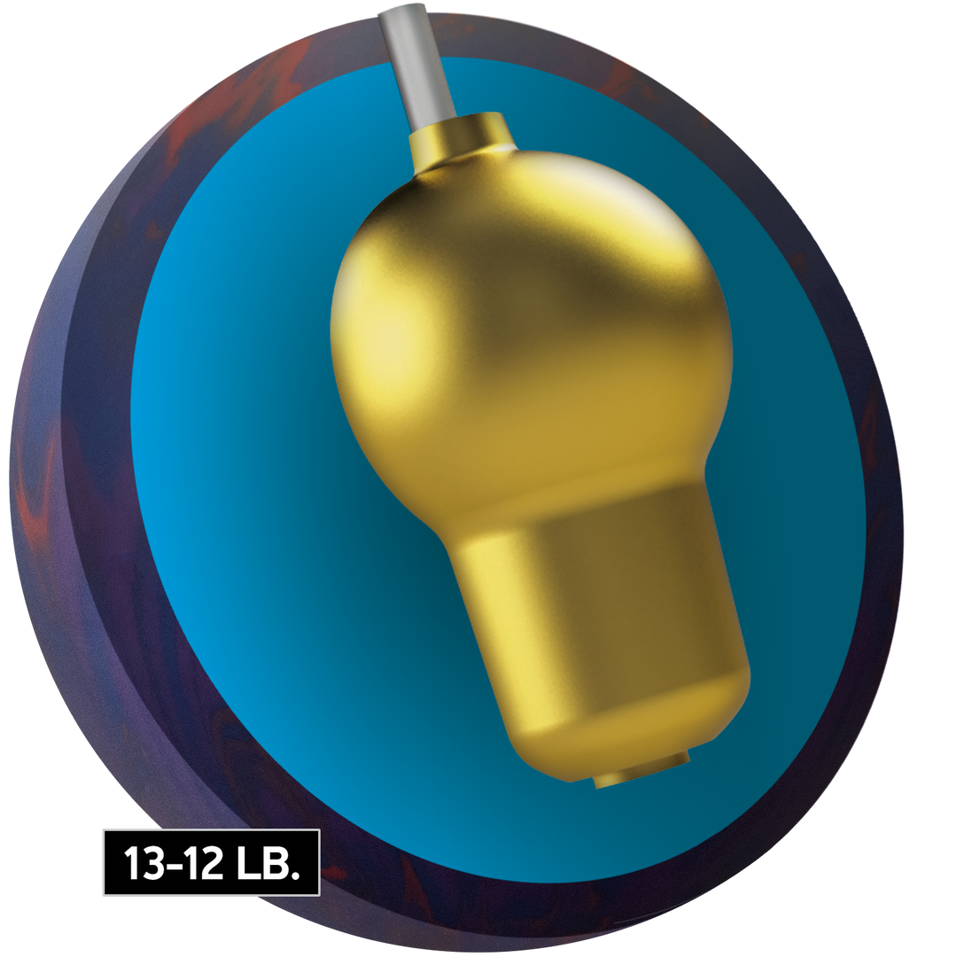 The Go Time core for thirteen to twelve pound bowling balls.