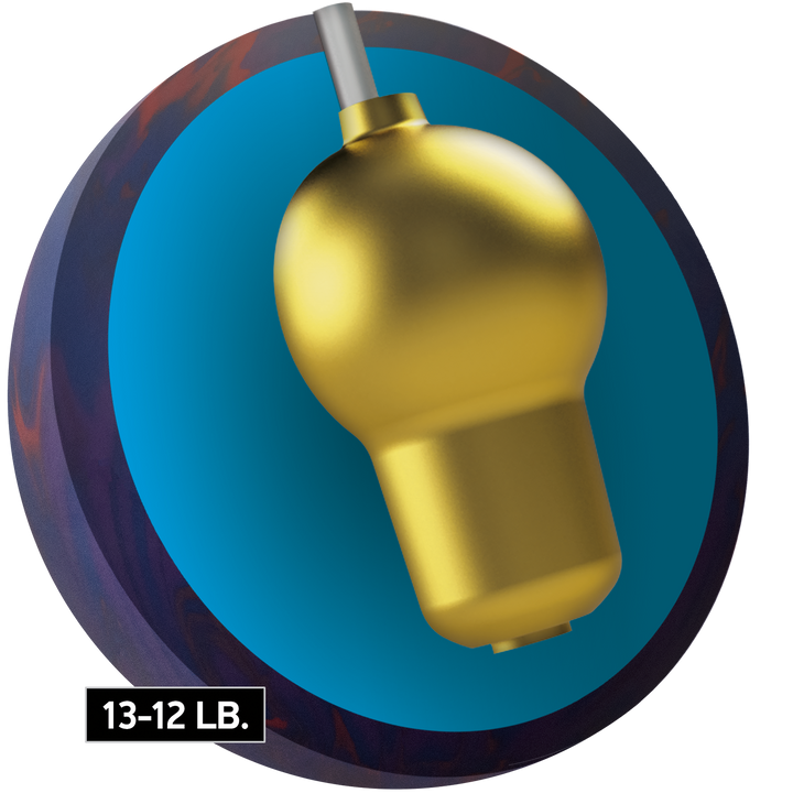 The Go Time core for thirteen to twelve pound bowling balls.
