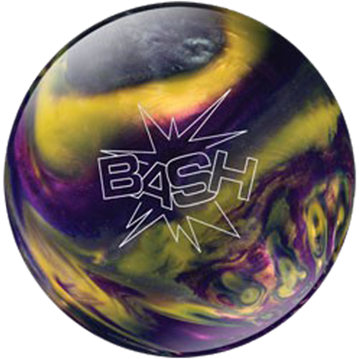 Bash Purple/Yellow/Silver Pearl Bowling Ball