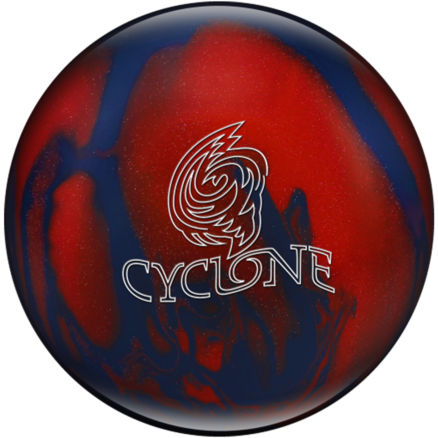 Cyclone Blue/Red Sparkle Bowling Ball