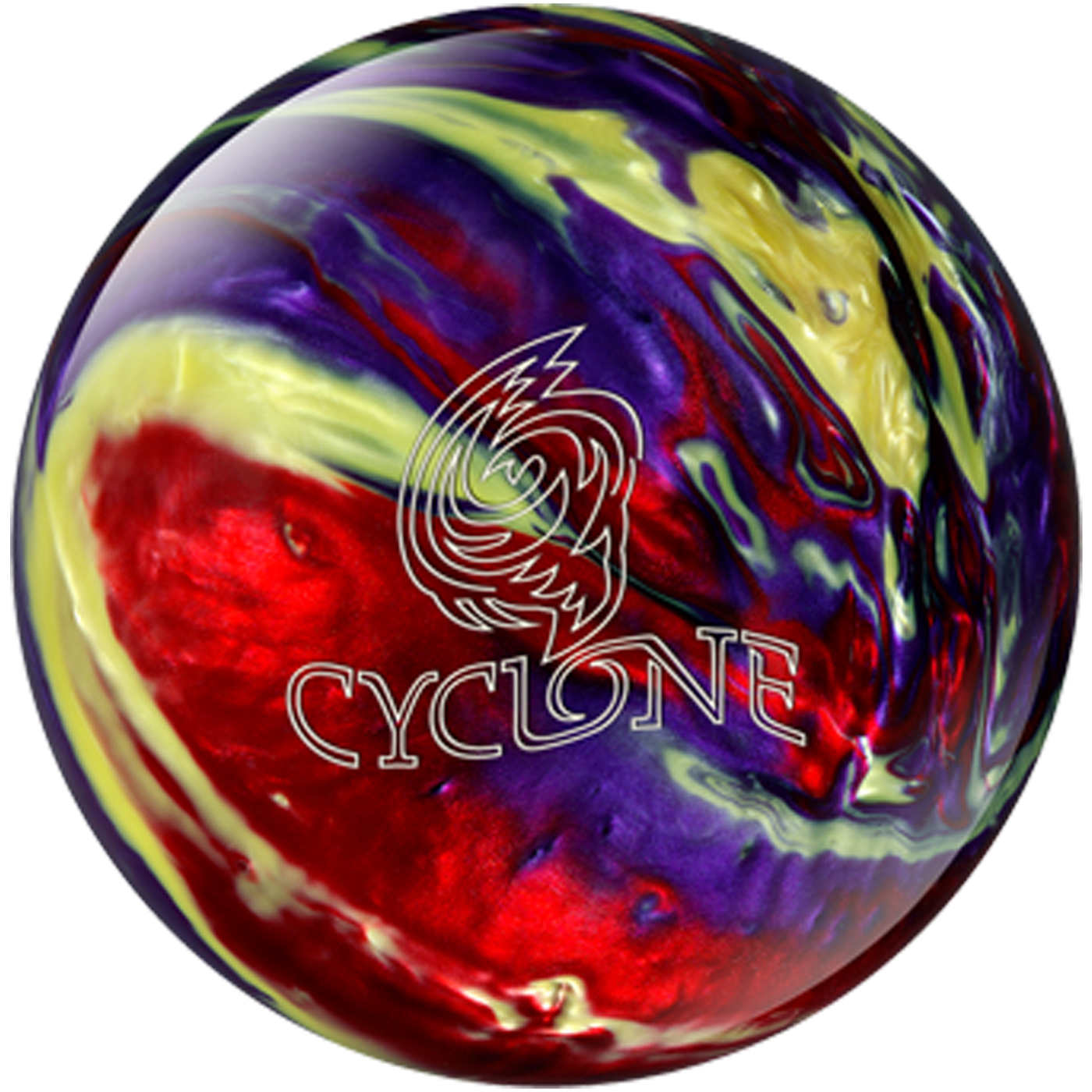 Cyclone Red/Purple/Yellow Bowling Ball