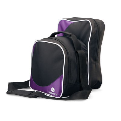 Ebonite Compact Shoulder Bag in Purple