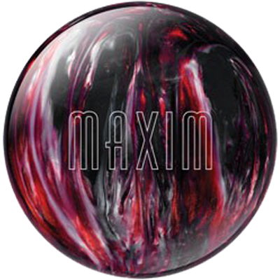 Maxim Black/Red/Silver Pearl Bowling Ball