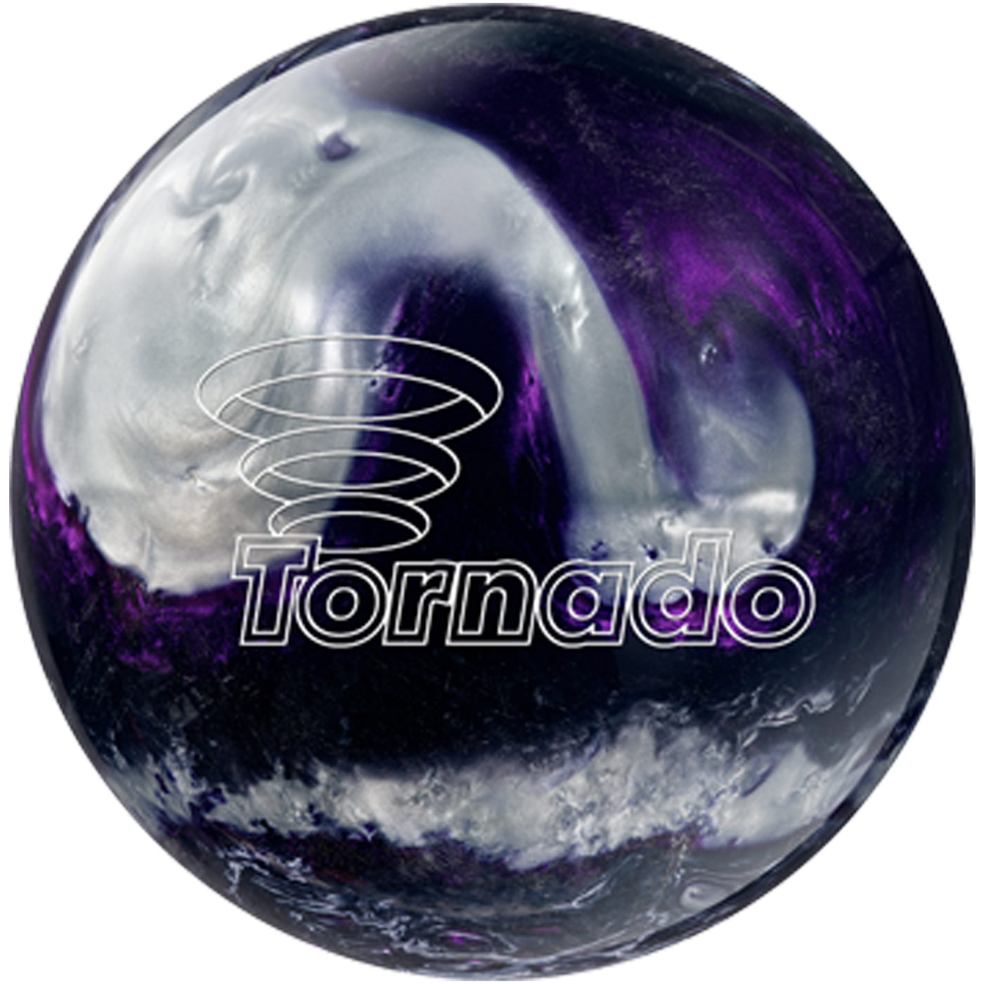 Tornado Black/Purple/Silver Bowling Ball