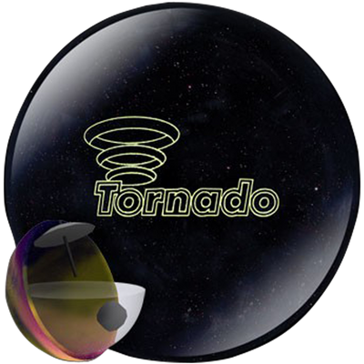 Tornado Black Sparkle Bowling Ball with Core