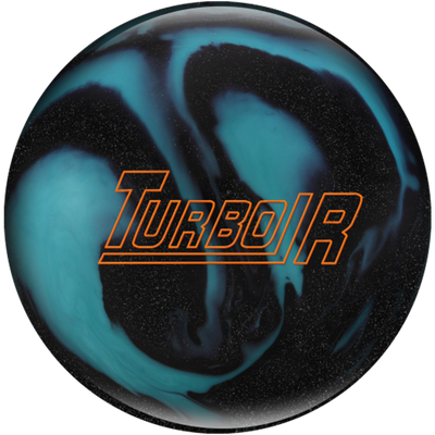 Turbo/R Black Sparkle/Aqua Bowling Ball