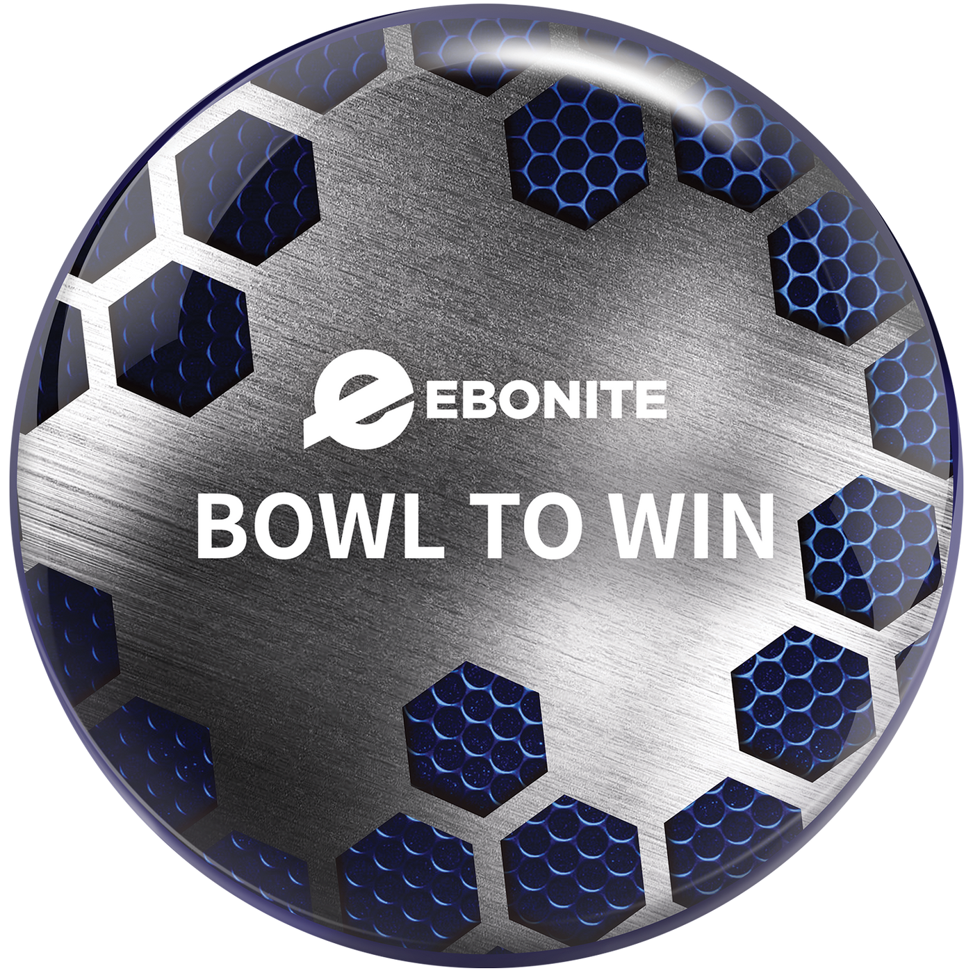 Back of the Ebonite Viz-A-Ball bowling ball